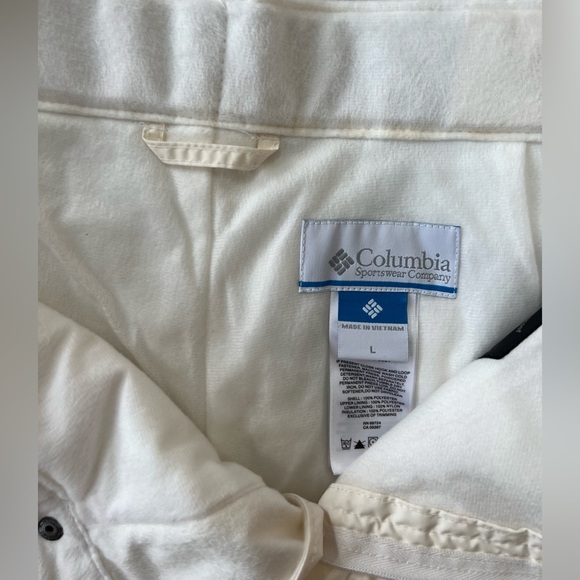 NWT Columbia Moonlight Mover II Omni Shield Ski/Snow Pants in Off White, L - Picture 11 of 12